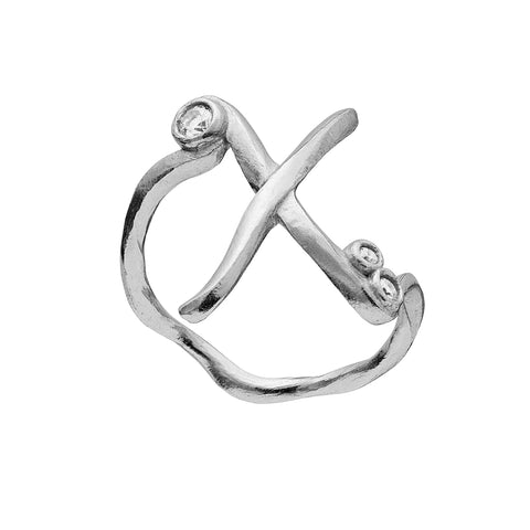 Maanesten Alphabet Ring "X"