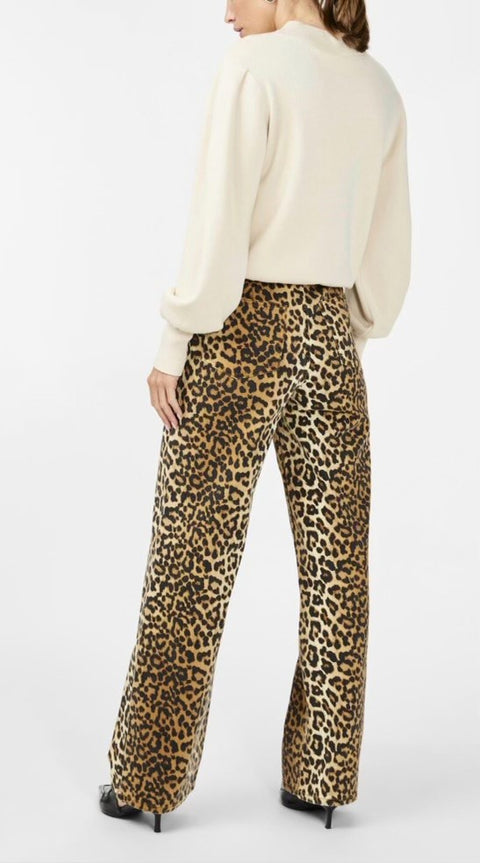 YASLEONORA JEANS - Leopard