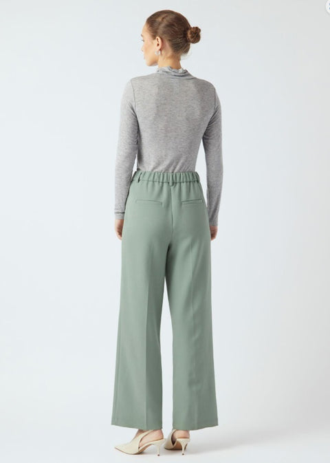 YASLIKKA HW Wide Pants, Iceberg Green